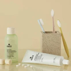 Discount Avril Kit enfant manche bleu + 3 têtes de brosse à dents - Poils extra souples
