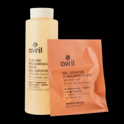 Best Avril Kit gel douche Abricot en pastilles + flacon