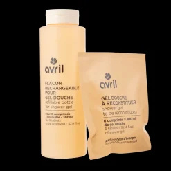 Discount Avril Kit gel douche Fleur d'oranger en pastilles + flacon