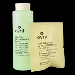 Clearance Avril Kit gel douche Tiaré en pastilles + flacon
