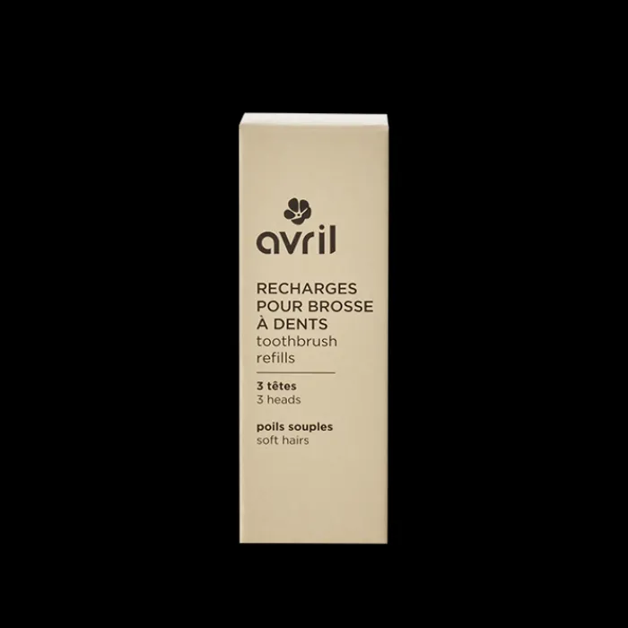 Hot Avril Kit manche rose + 3 têtes de brosse à dents - Poils souples