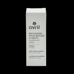 Hot Avril Recharges pour brosse à dents enfant - 3 têtes - Poils extra souples
