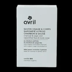 Hot Avril Savon à froid visage & corps charbon & sauge