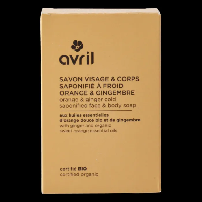 Discount Avril Savon à froid visage & corps Orange & gingembre